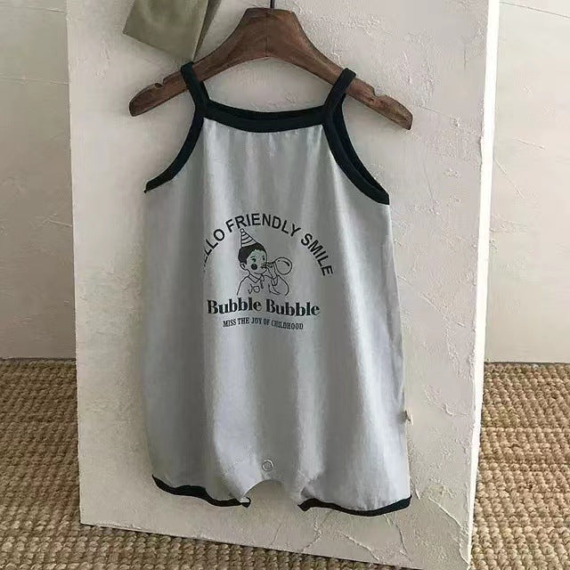 Pure Cotton Camisole  Boys Summer Clothing Sports Surfing Jumpsuit