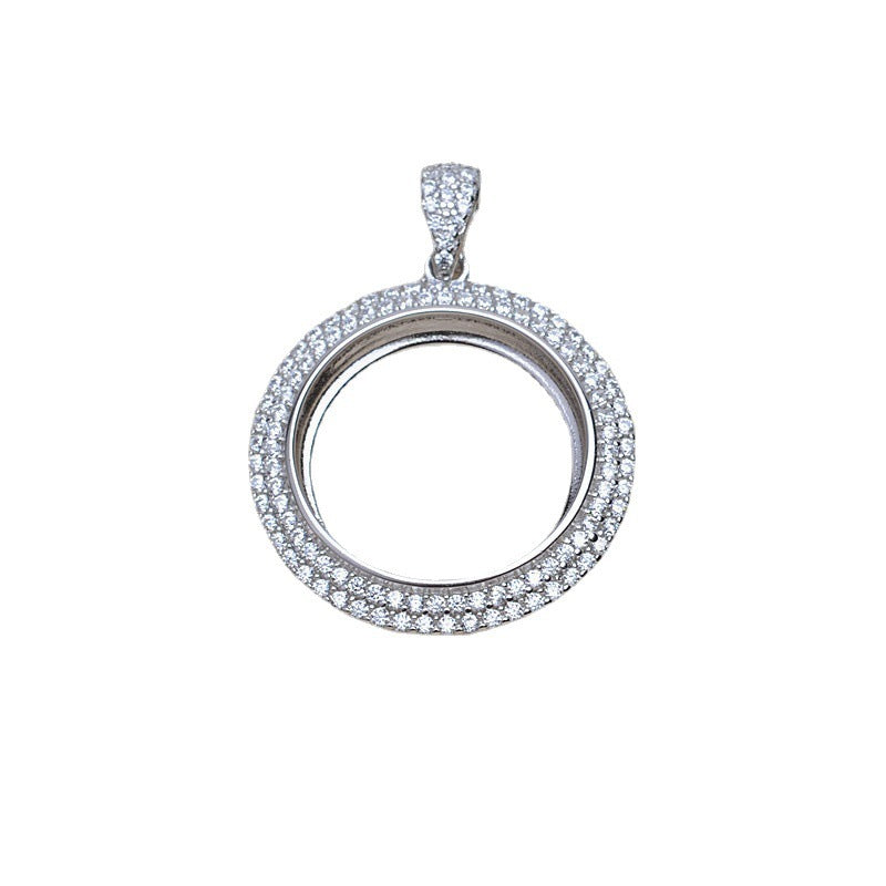 Pendant Necklace S925 Silver Pendant 165mm Charms Diy Accessories Eardrop Frame