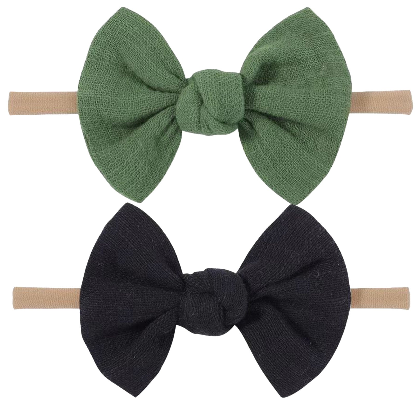 Soft Headbands Baby Girls Nylon Headband With Hair Bow Hairbands Hair Accessories For Newborn Infant Toddler Kids