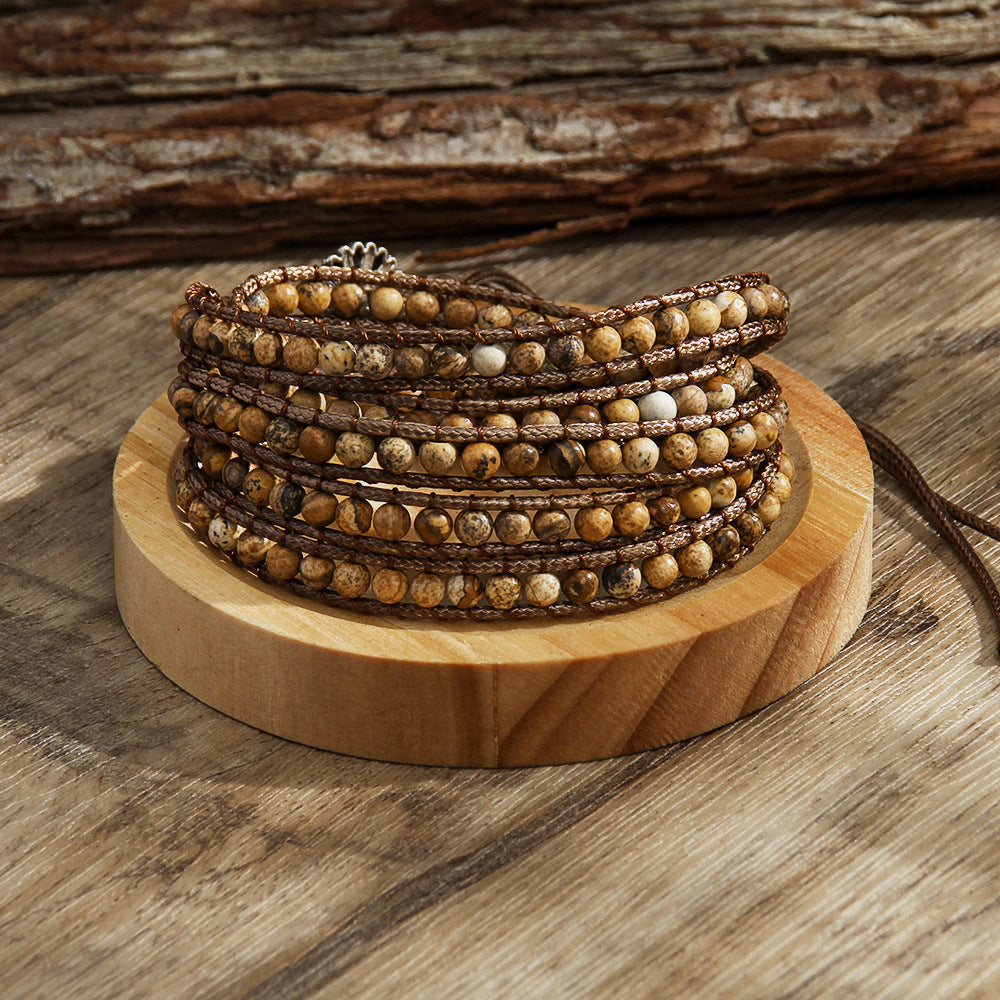 Women's Adjustable 5-row Winding Bracelet