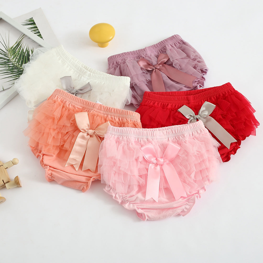 Bow Mesh Cute Shorts Infant Korean Children's Clothing