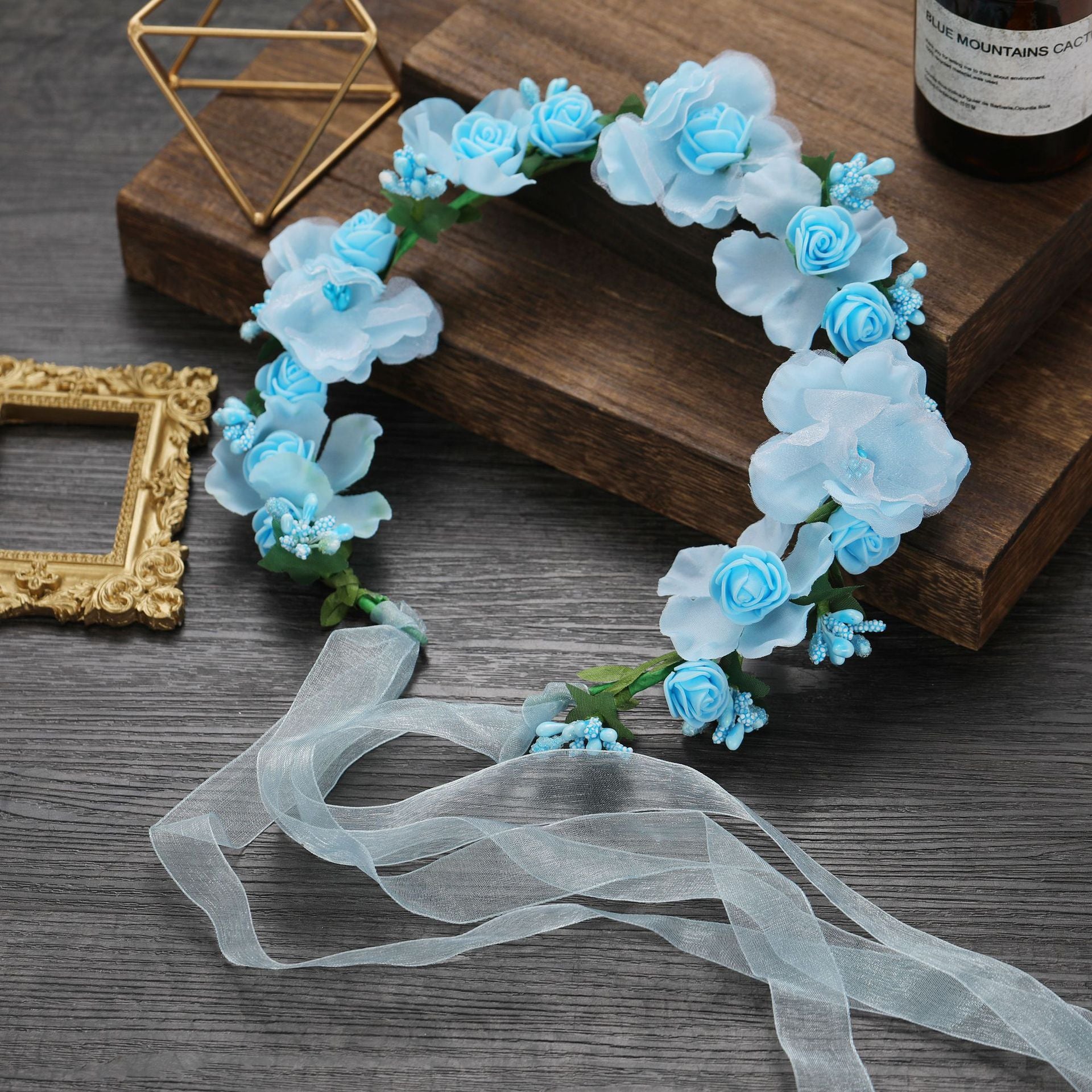 Women's Artificial Flower Garland Headdress Vacation Bridesmaid Accessories