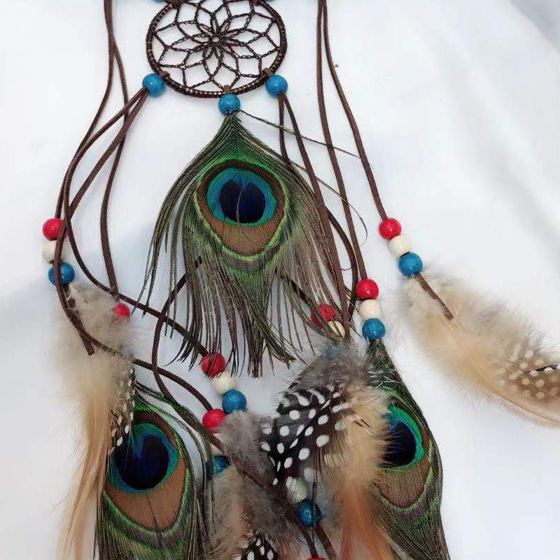 New Dreamcatcher Feather Hair Band Ethnic Style Flutter Dream Net Feather Headband Accessories