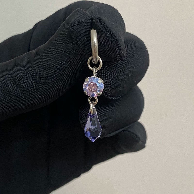 Water Drop Pendant Female Minority All-match High Sense Delicate Earrings