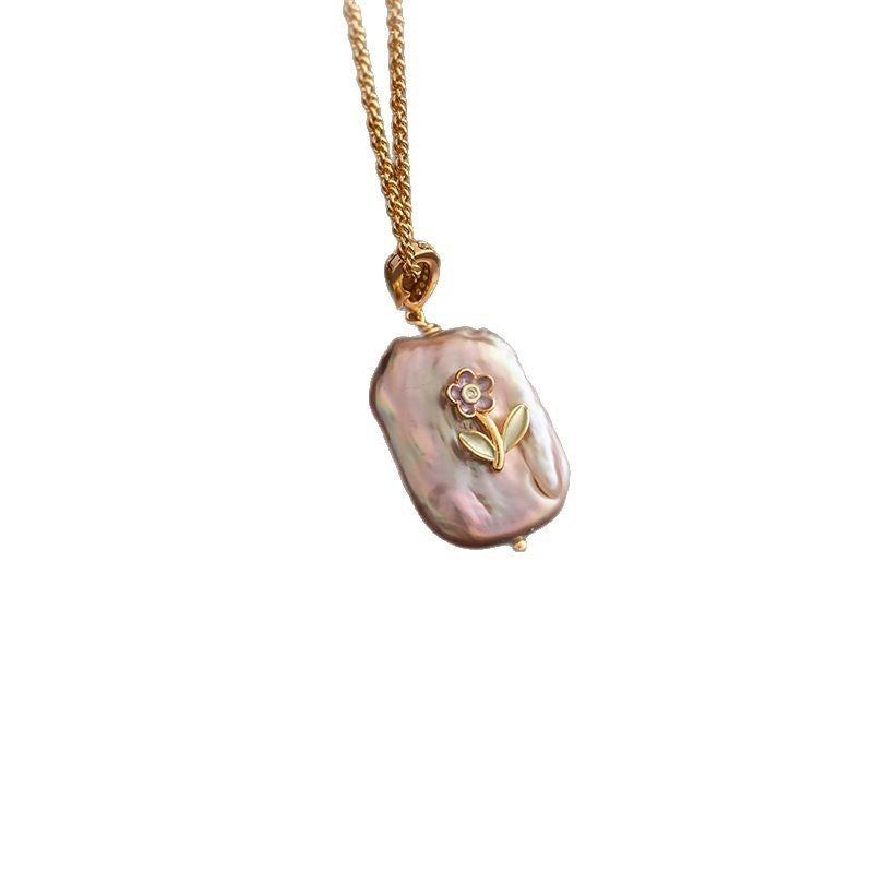 Natural Baroque Freshwater Pearl Pendant Necklace Neck Accessories