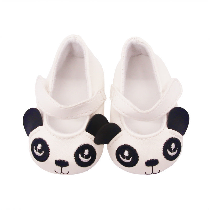 18-inch American Girl Children's Shoes Panda Flat Shoes Toy Accessories Doll Clothes Hot Sale Doll Accessories