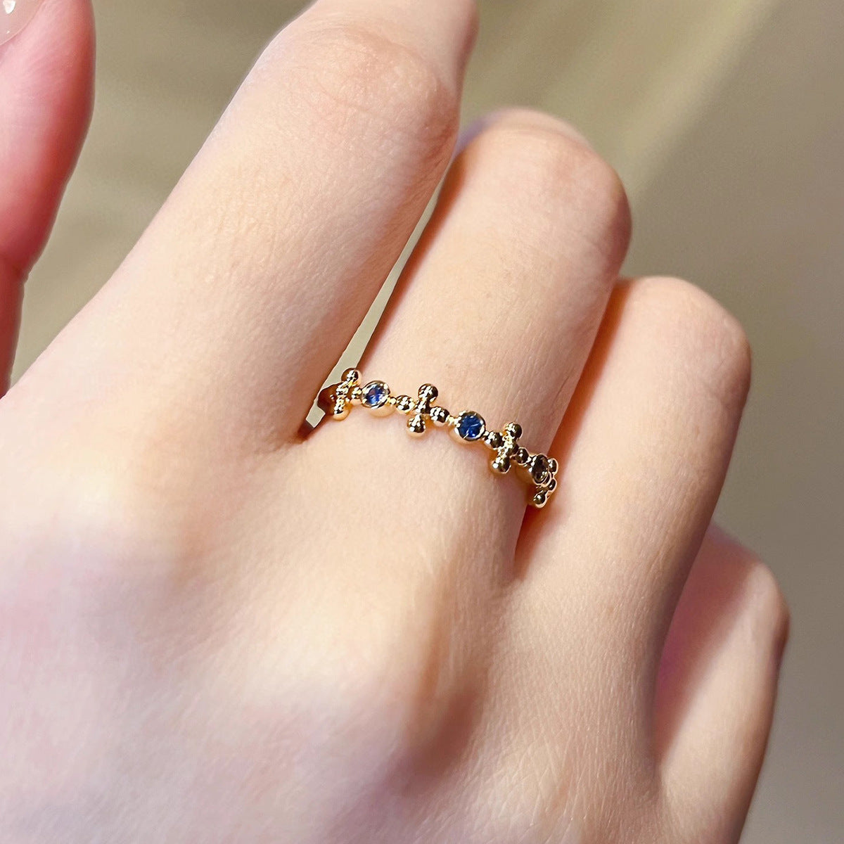 S925 Sterling Silver Cross Ring