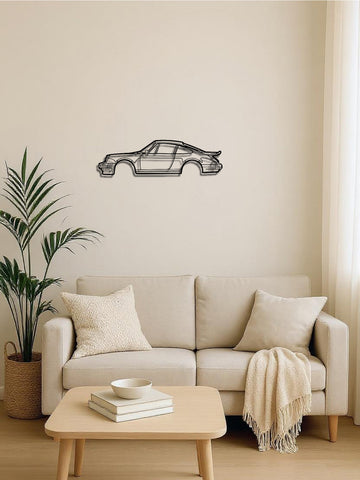 Metal Line Sports Car Metal Wall Art - Auto Enthusiast Gift Home Garage Decor