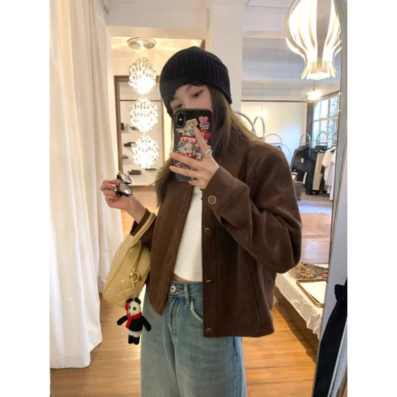 Loose Casual Retro Petite Jacket Top