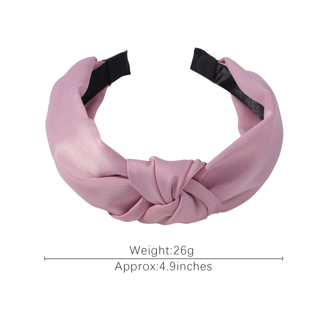 Hair Accessories Satin Texture Knotted Hair Hoop Sweet Hair Accessories Classic Temperament Wide Version Headband 2610