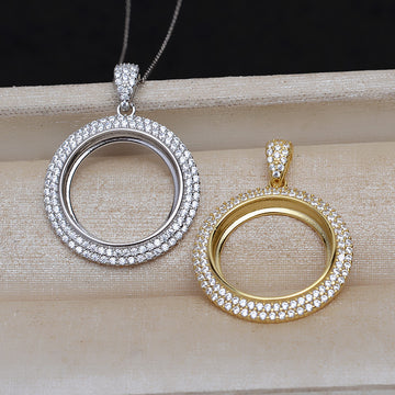Pendant Necklace S925 Silver Pendant 165mm Charms Diy Accessories Eardrop Frame