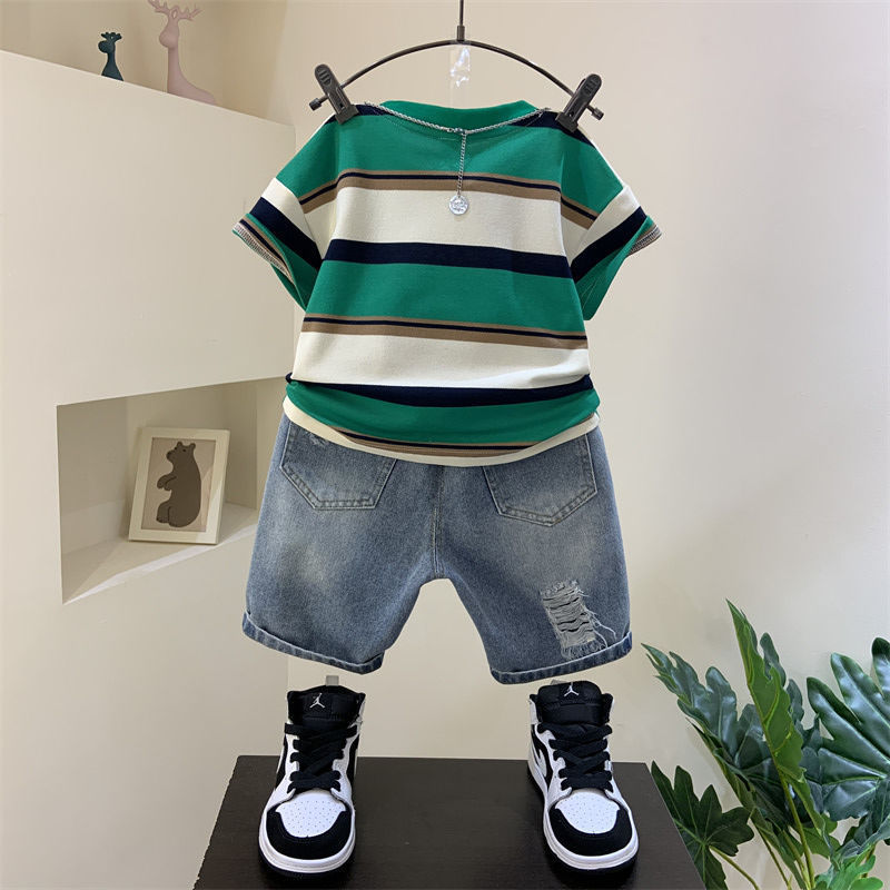 Summer Pu Handsome Clothes Fashion Baby Handsome Fashionable Children's Clothing