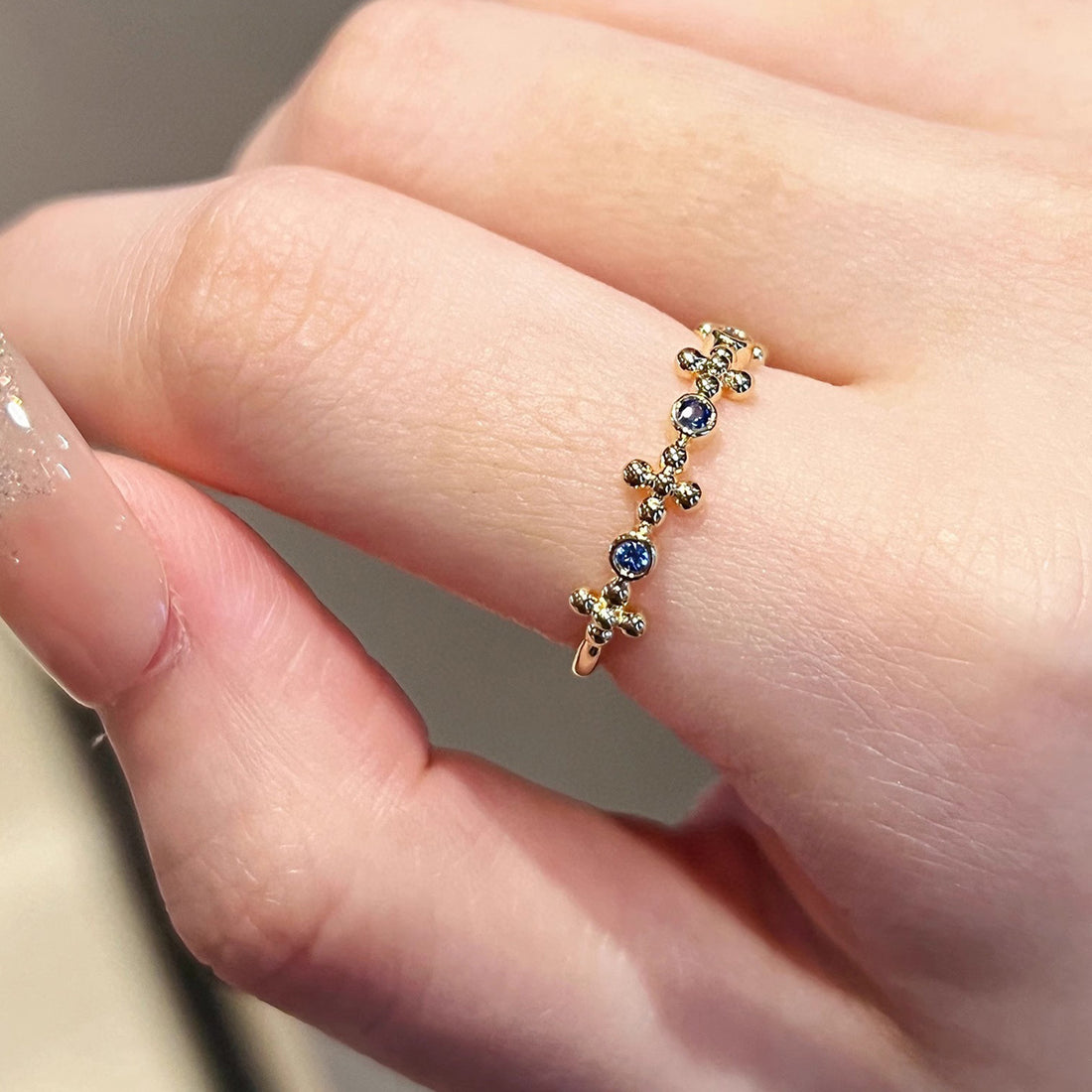S925 Sterling Silver Cross Ring