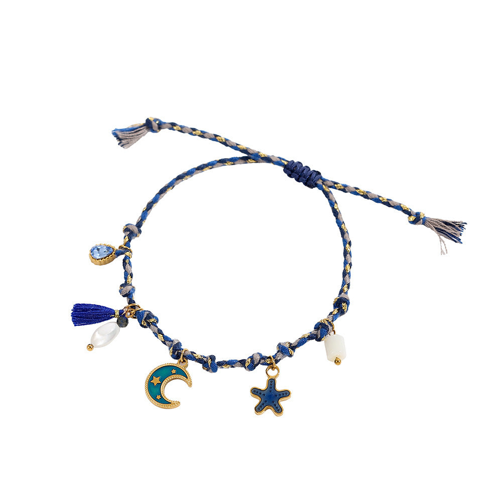 Color Braid Rope Pendant High-grade Bracelet