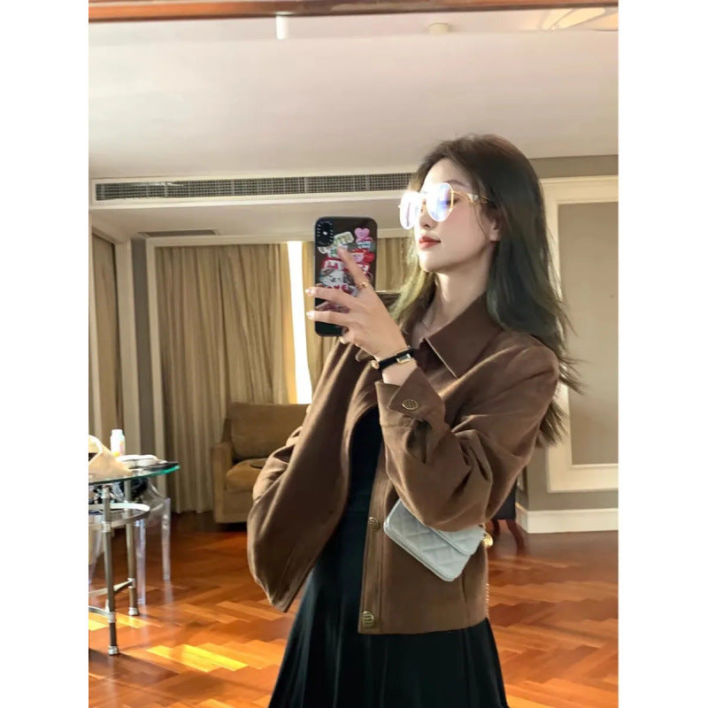 Loose Casual Retro Petite Jacket Top