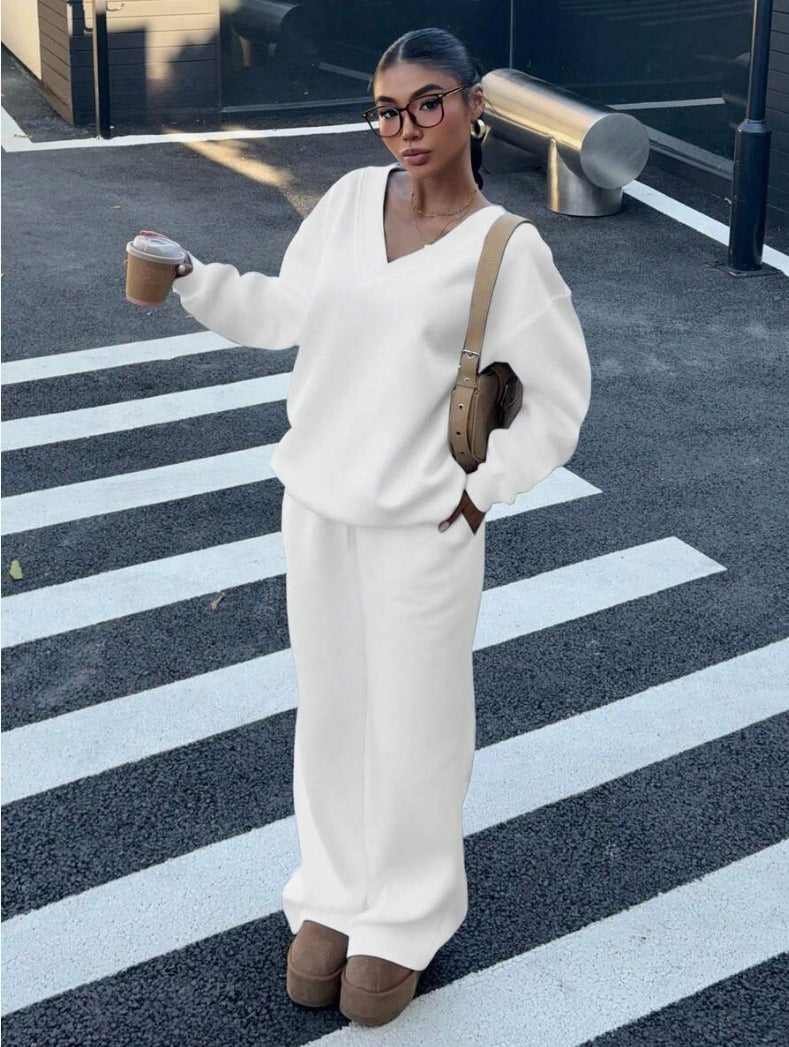 Suit Sweater Long Sleeve Loose Casual American Style