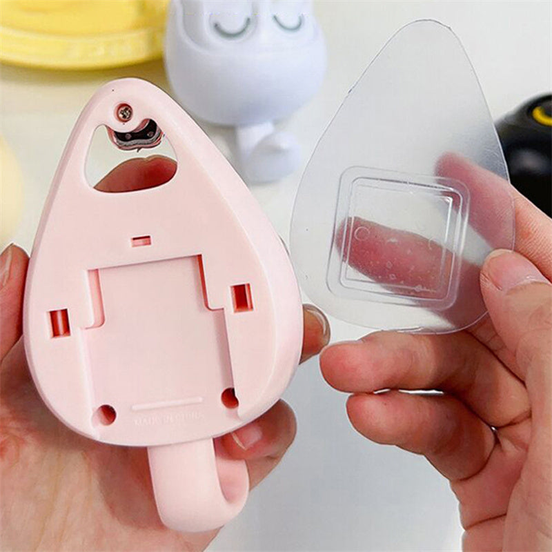 Creative Adhesive Cute Cat Coat Hook Wall Mounted Decoration Cartoon Blink Cat Clothes Hat Scarf Key Holder Home Decor