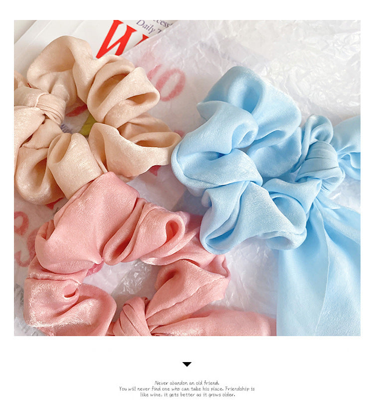 New Velvet Ribbon Large Intestine Ring Retro Detachable Scarf Headband Hair Accessories