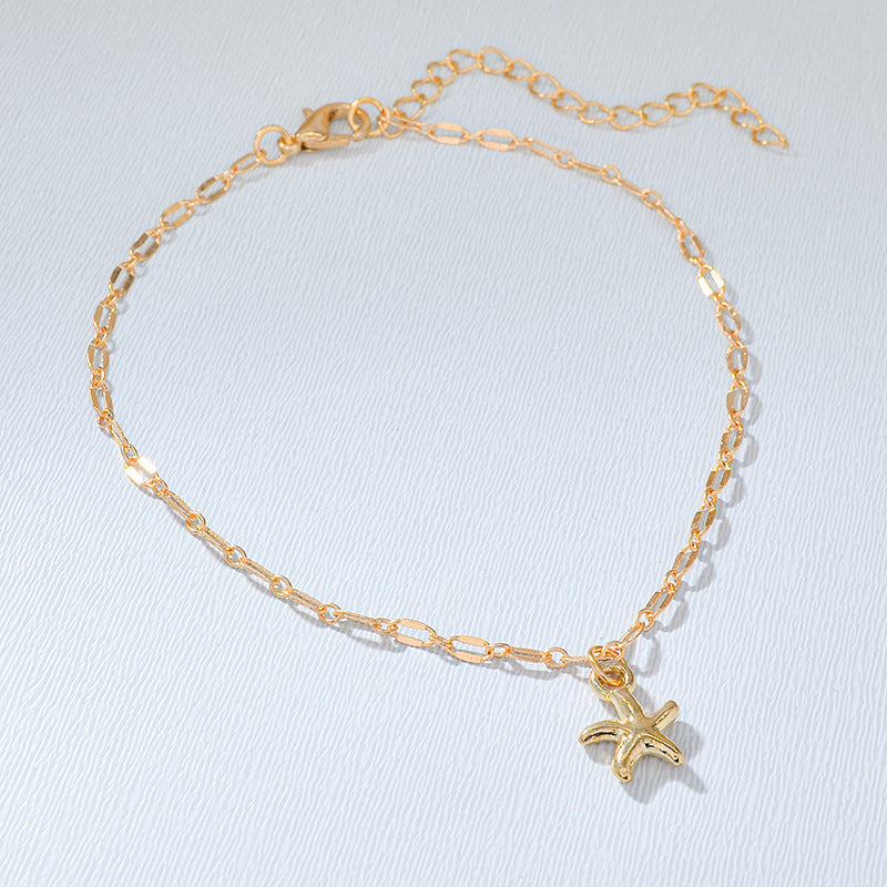 Fashion Alloy Electroplated Starfish Foot Accessories