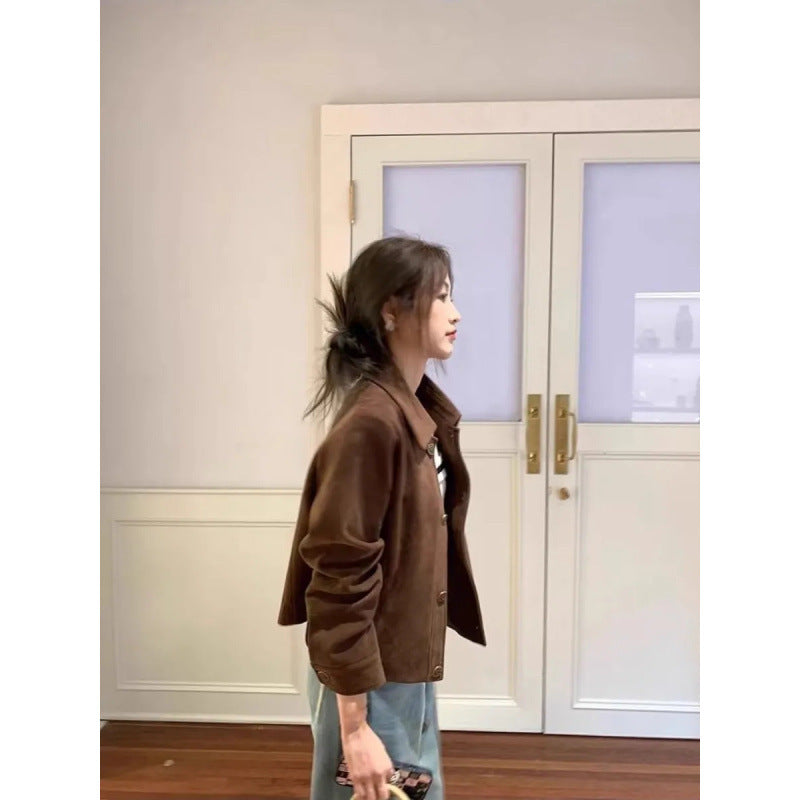 Loose Casual Retro Petite Jacket Top