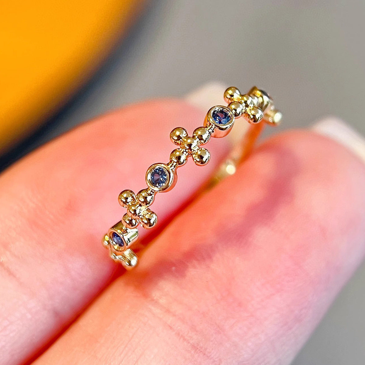 S925 Sterling Silver Cross Ring