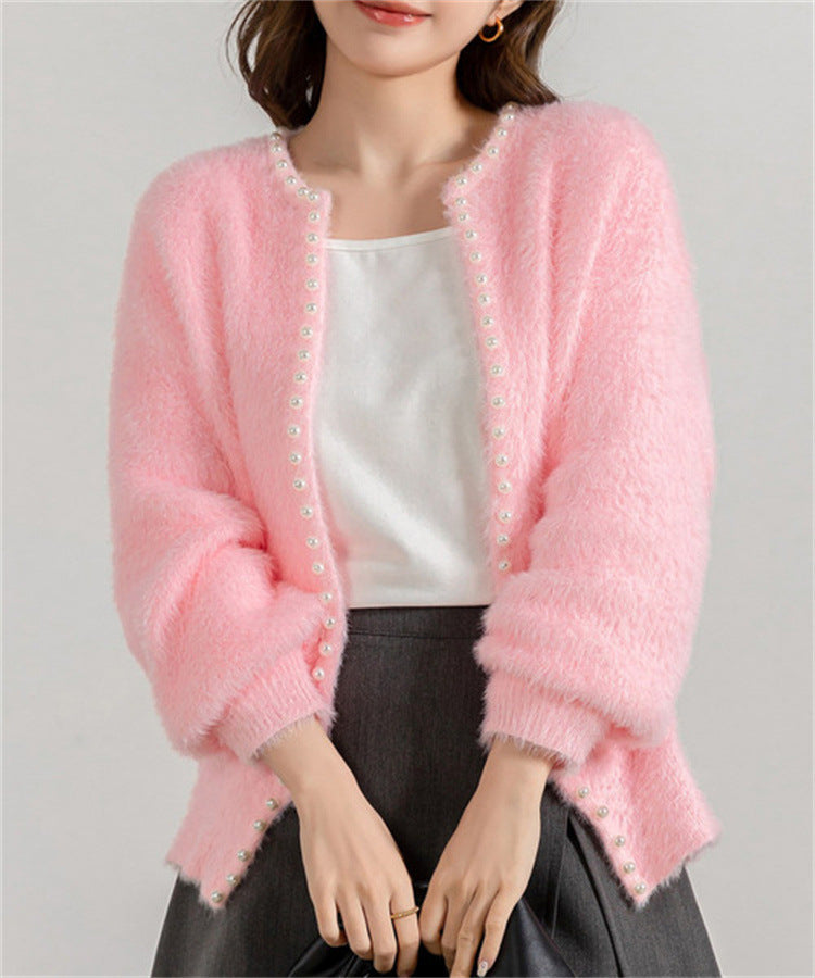 Autumn And Winter Mink-like Knitted Women's Clothing Loose And Lazy Style