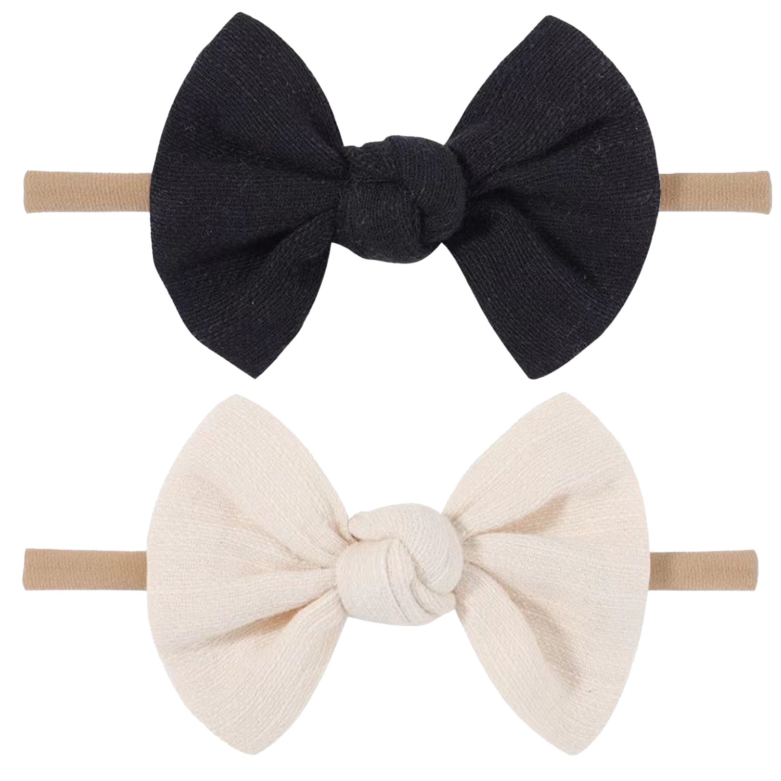 Soft Headbands Baby Girls Nylon Headband With Hair Bow Hairbands Hair Accessories For Newborn Infant Toddler Kids