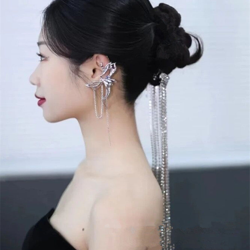 Bridal Hair Accessories Full Diamond Water Drop Forehead  Collar