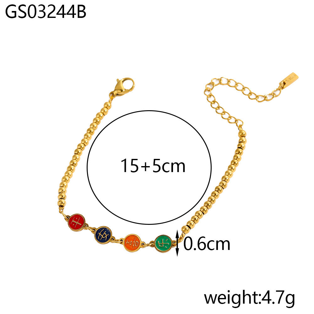 Color Braid Rope Pendant High-grade Bracelet