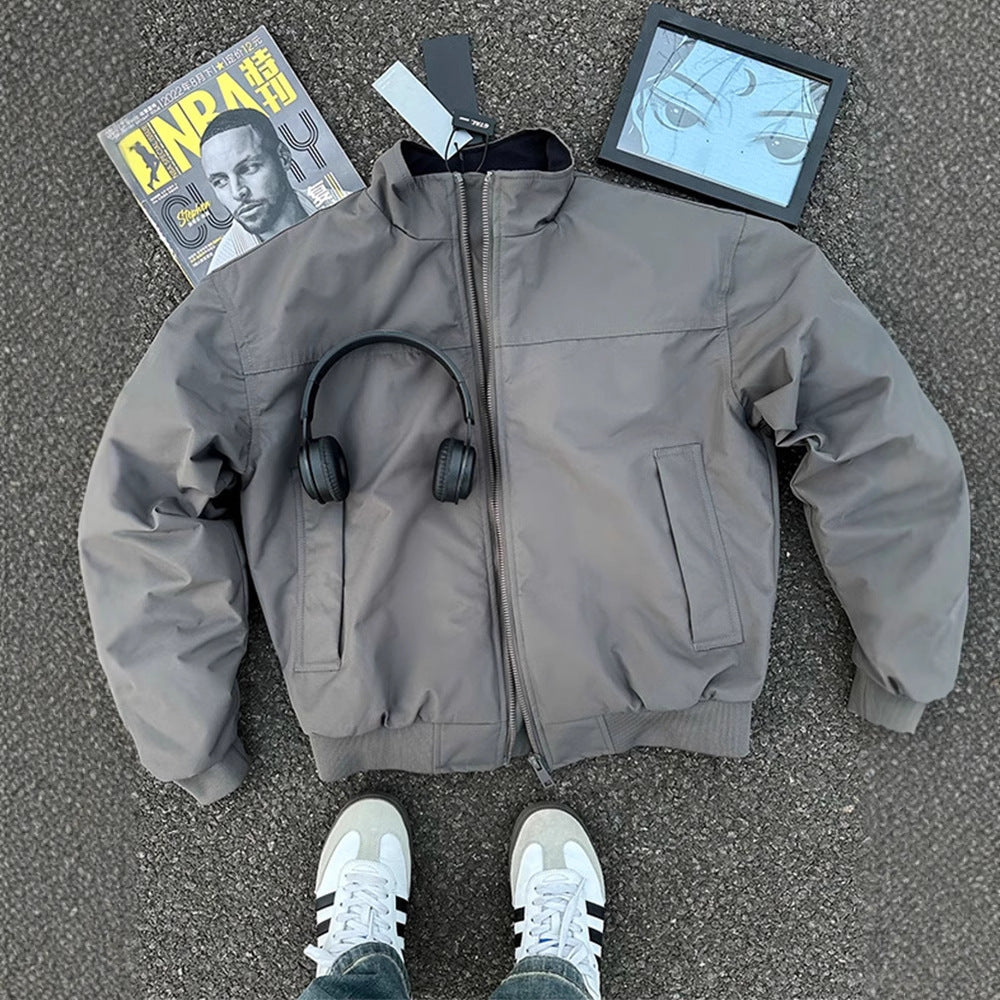 Coach Jacket Men's Stand Collar Motorcycle Baseball Uniform