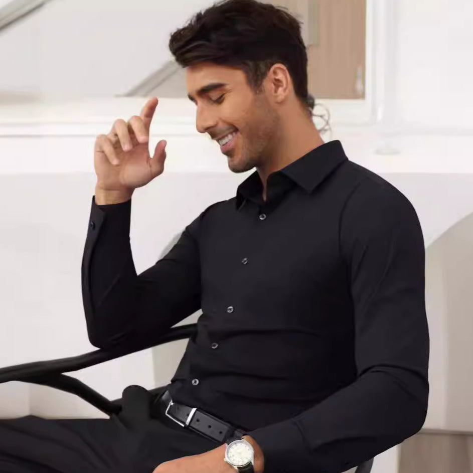 Non-ironing Full Elastic Force Shirt Men's Business