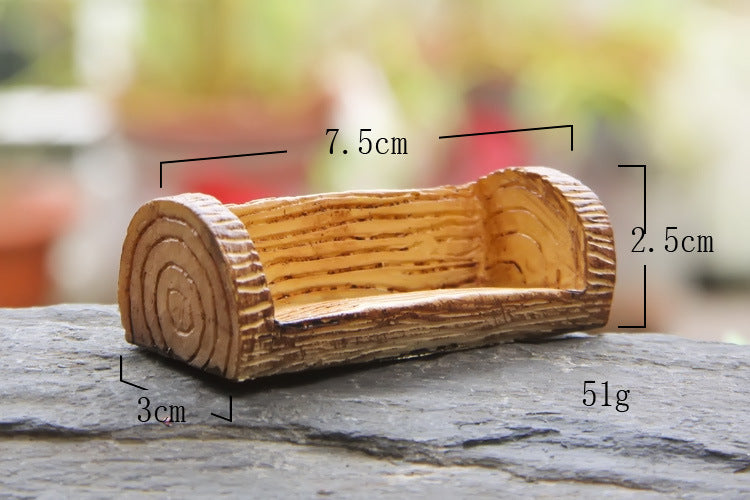 Resin Mushroom Size Stump Landscape Accessories