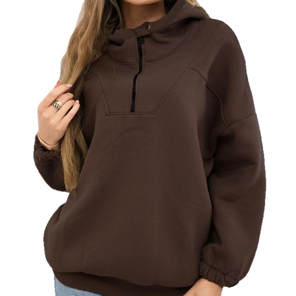 Casual Sports American Retro Design Plus Size Sweater