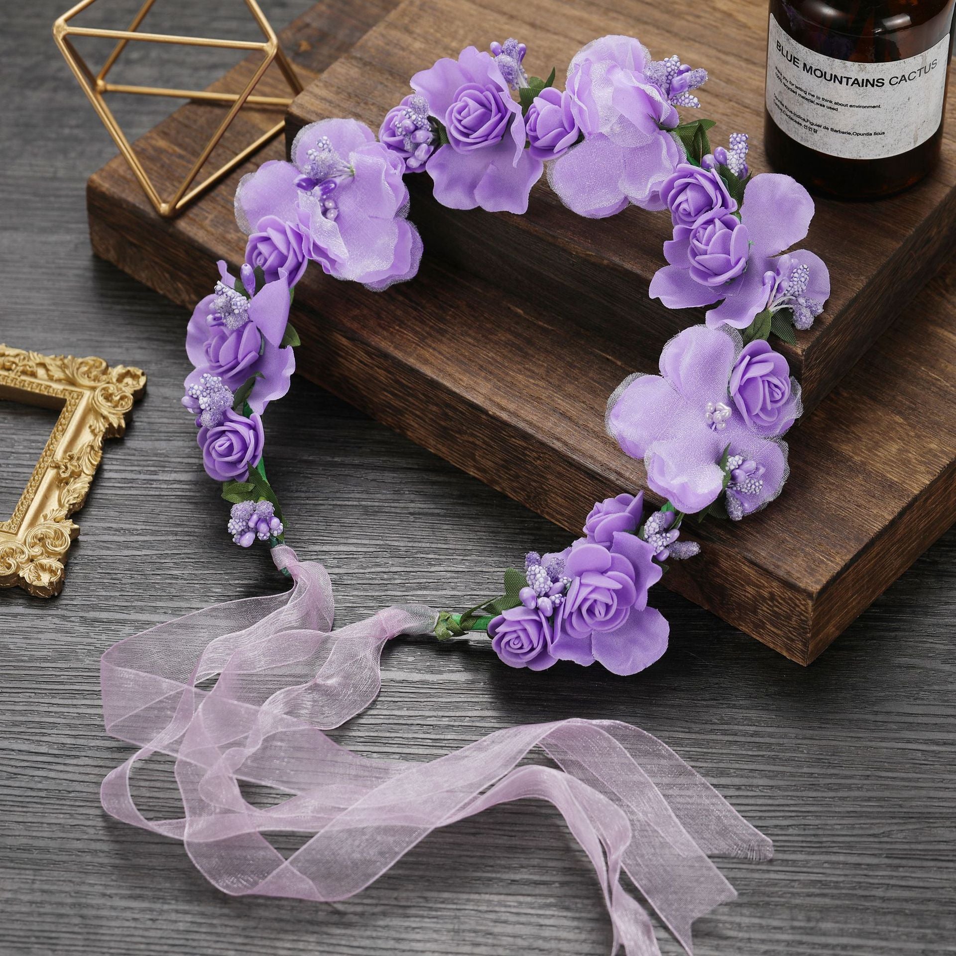 Women's Artificial Flower Garland Headdress Vacation Bridesmaid Accessories