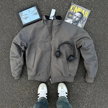 Coach Jacket Men's Stand Collar Motorcycle Baseball Uniform