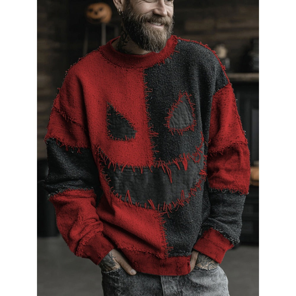 Halloween Men And Women Same Style Loose Sweater