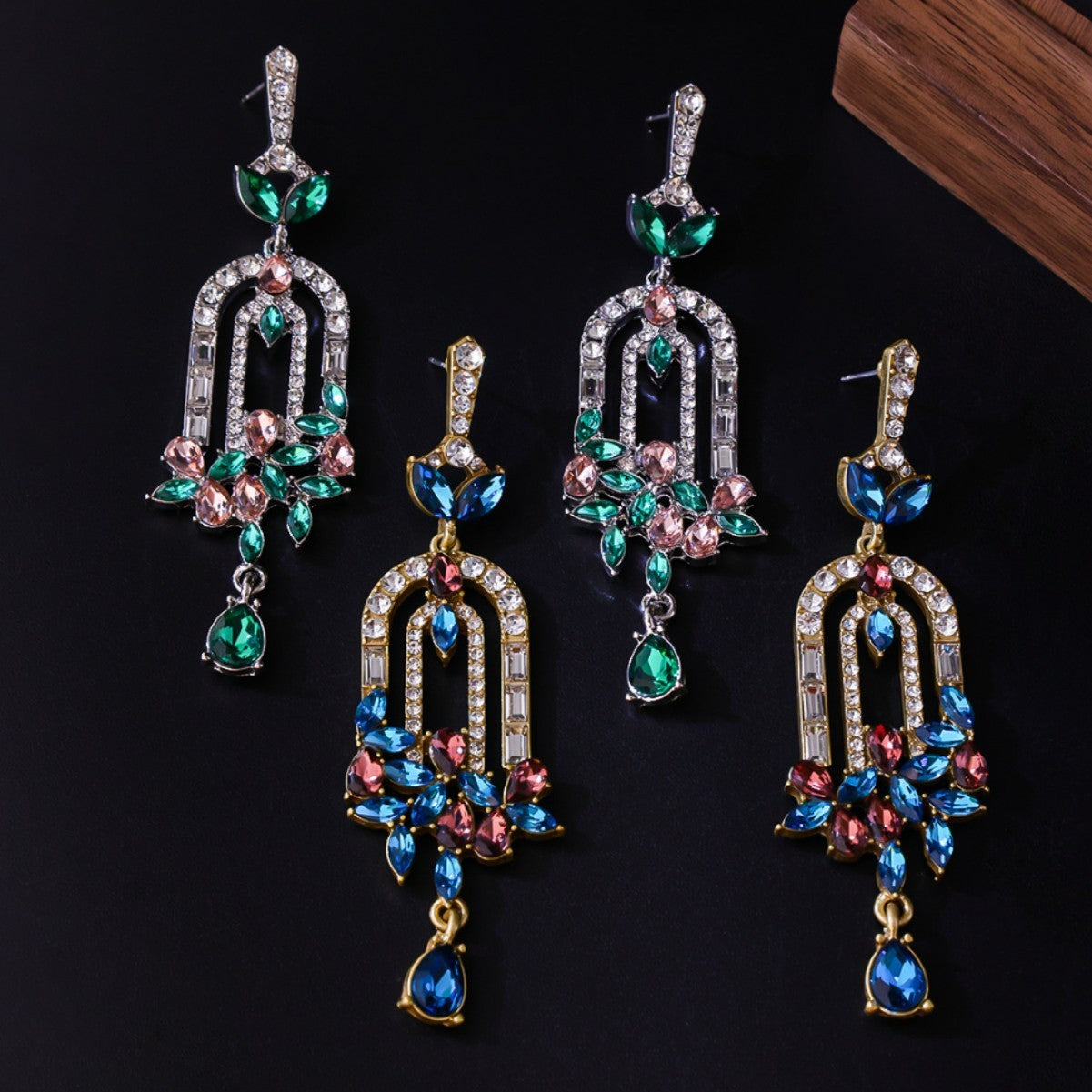 Flower Cluster Elegant Temperament Entry Lux Tassel Earrings
