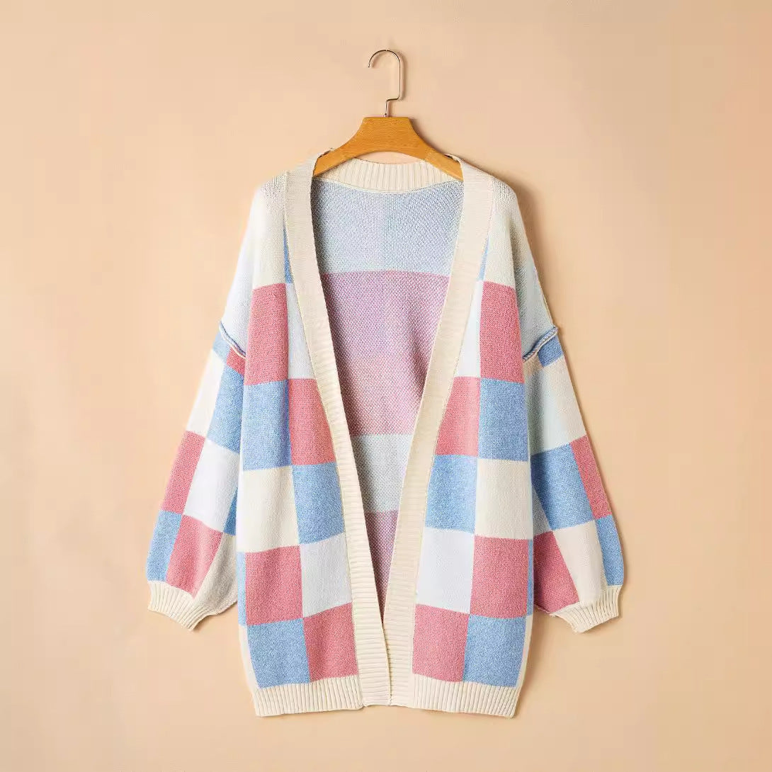 Women's Long European And American Lazy Casual Style Contrast Color