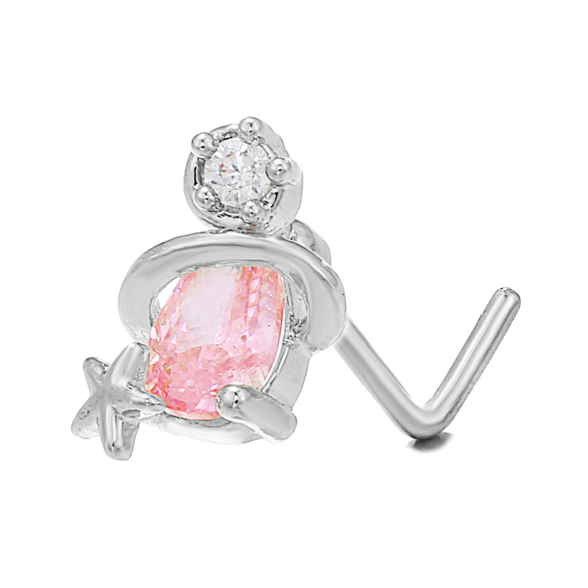 New Zircon Nose Stud Fashion Geometric Personality