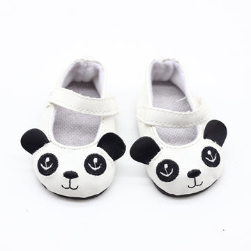 Doll Dress-up Shoes Cute Cartoon Panda Princess Shoes 18-inch Doll Accessories