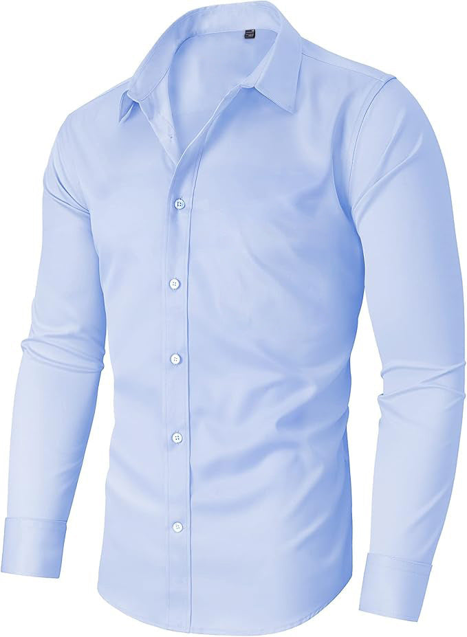 Non-ironing Full Elastic Force Shirt Men's Business