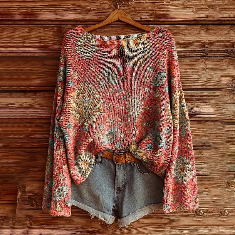 Women's Graphic Print Long Sleeve Blouse, Crew Neck Fall Fashion Tunic Top, Casual Dressy Work Shirt