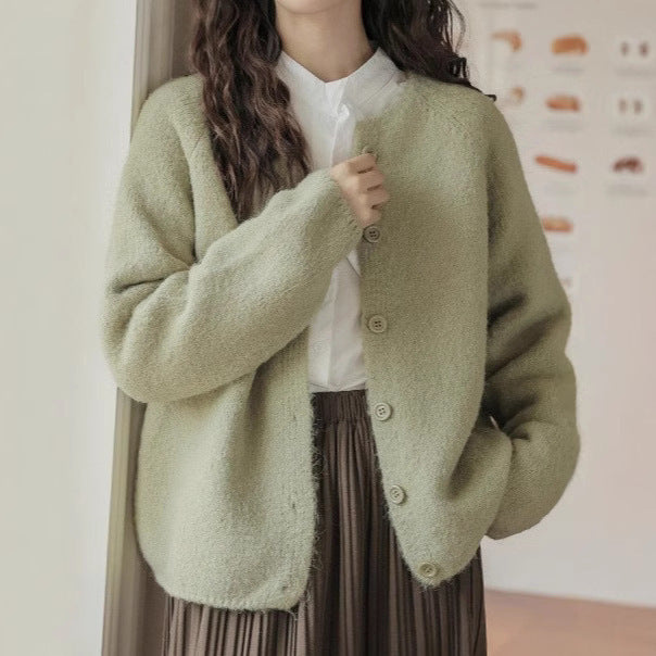 Fashion Loose And Slimming Outer Wear Thick Top