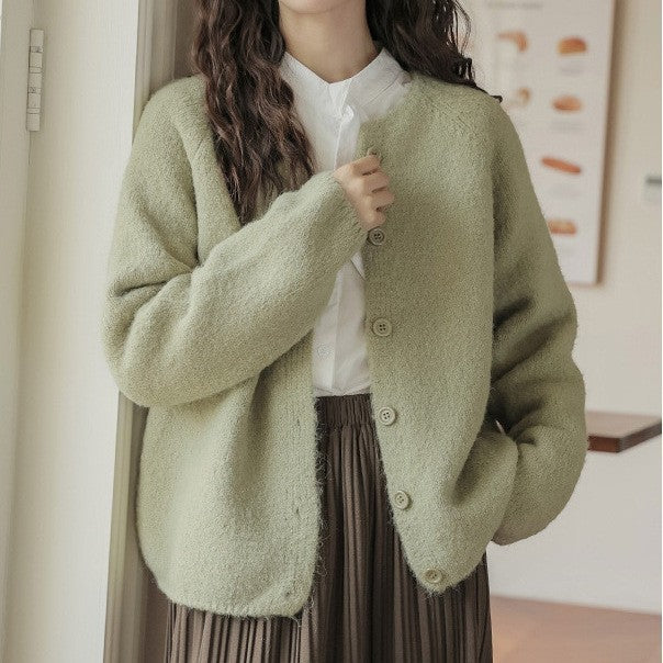 Fashion Loose And Slimming Outer Wear Thick Top