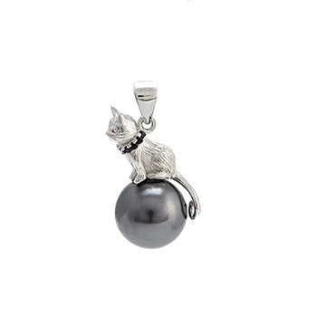 Cat Pendant 925 Sterling Silver Clavicle Necklace