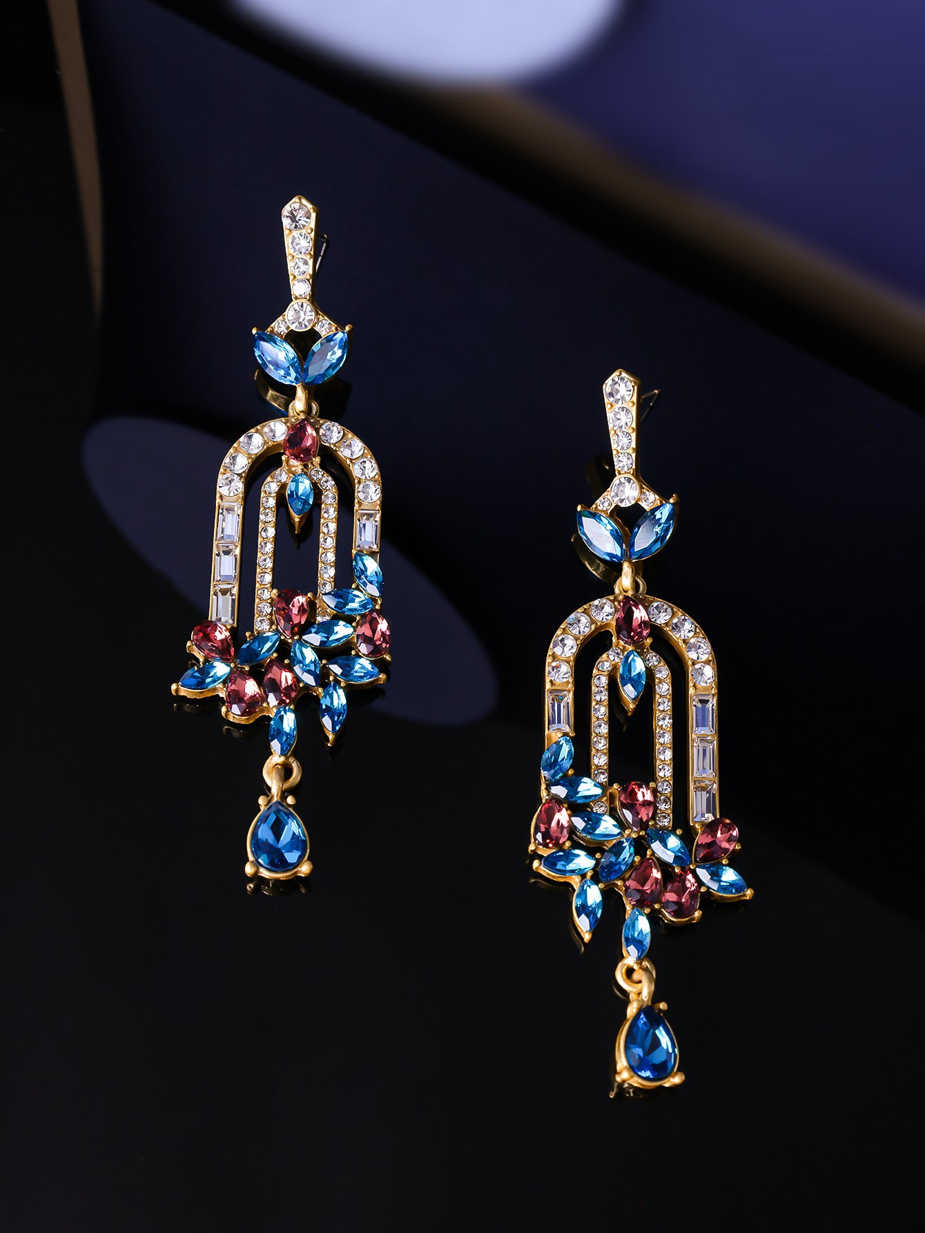 Flower Cluster Elegant Temperament Entry Lux Tassel Earrings