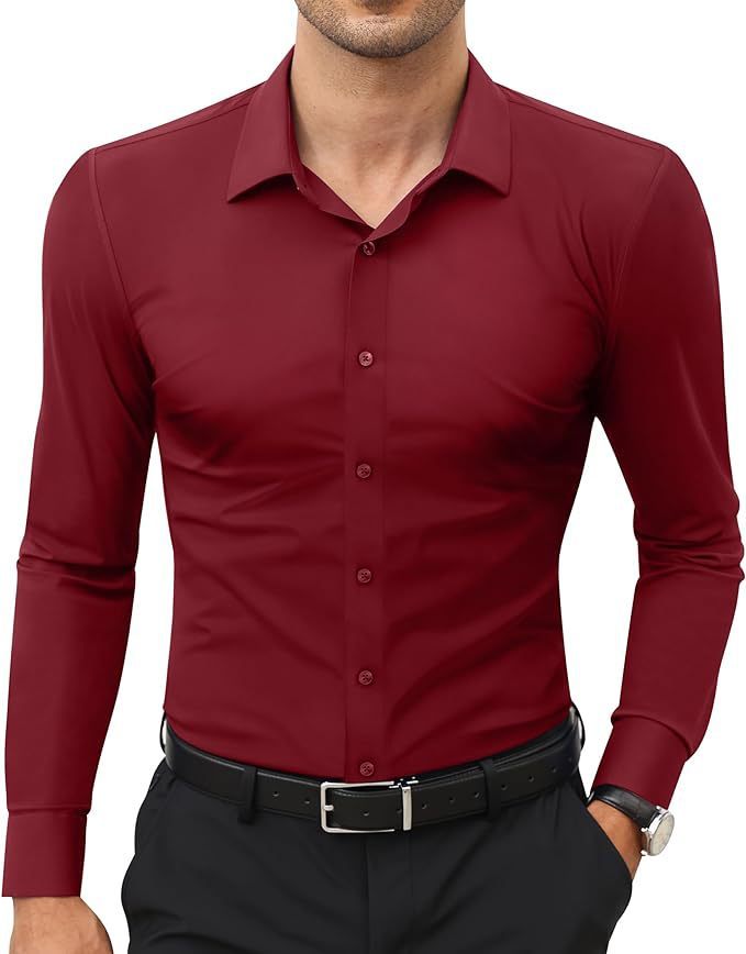Non-ironing Full Elastic Force Shirt Men's Business