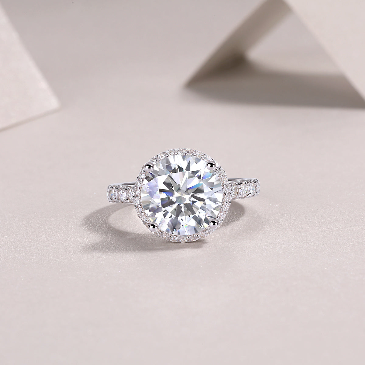 Starry Sky - A Fashionable And Luxurious Jewelry Piece Set With 5-carat Moissan Diamond S925 Sterling Silver And Platinum-plated Diamond