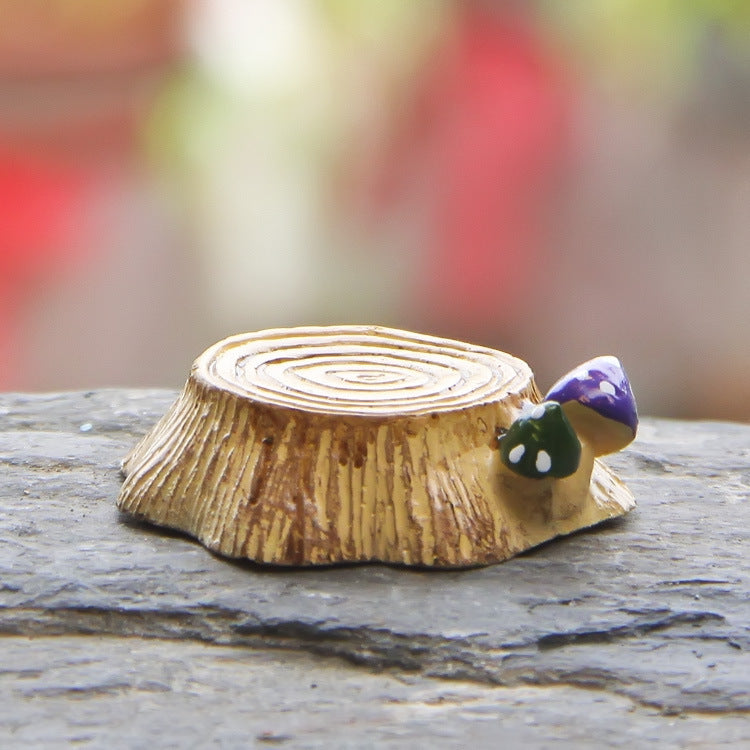 Resin Mushroom Size Stump Landscape Accessories