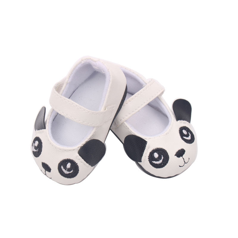 18-inch American Girl Children's Shoes Panda Flat Shoes Toy Accessories Doll Clothes Hot Sale Doll Accessories